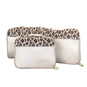Itzy Ritzy Set of 3 Packing Cubes - Leopard