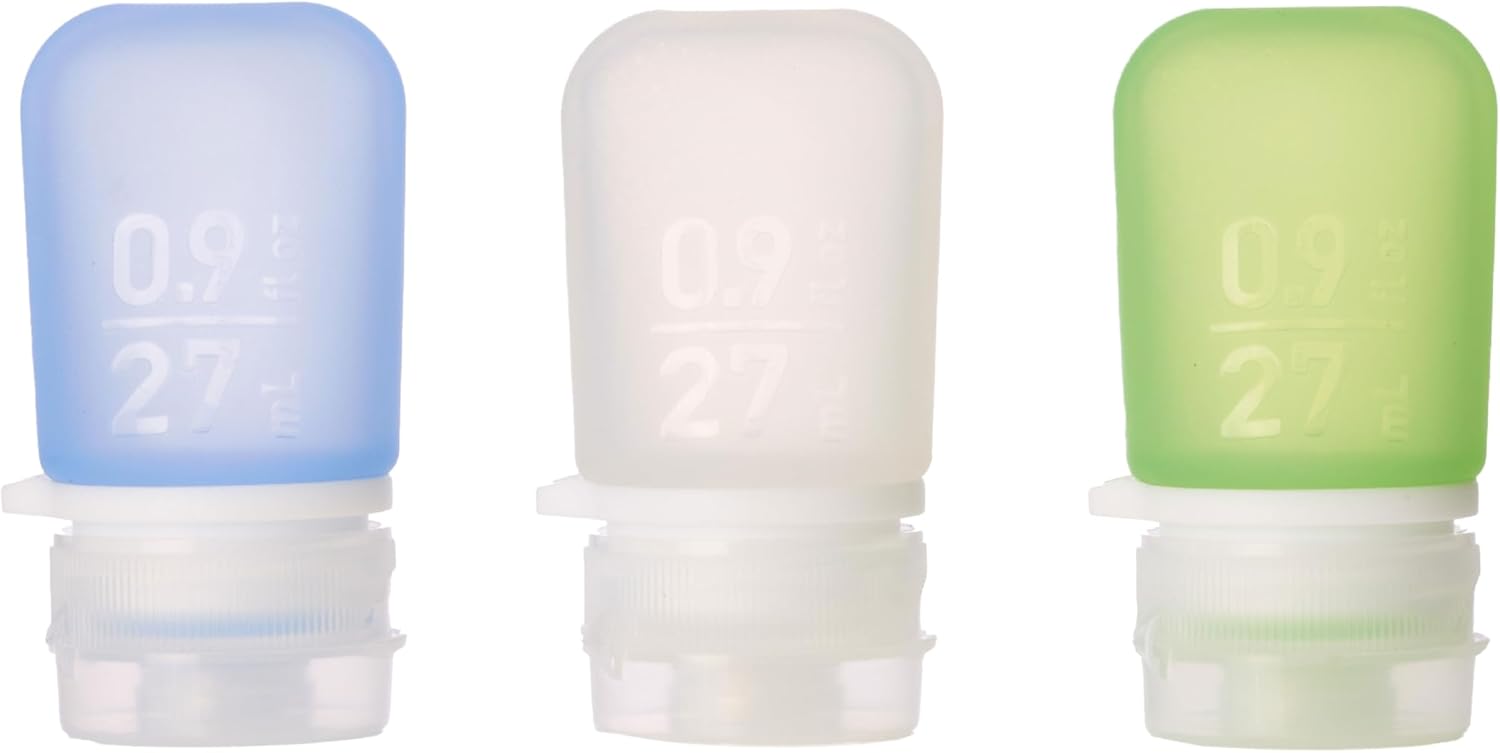Humangear GoToob 0.9 Oz. Mini 3-Pack- Clear/Green/Blue