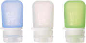 Humangear GoToob 0.9 Oz. Mini 3-Pack- Clear/Green/Blue
