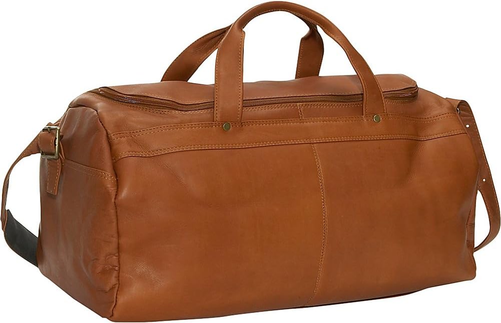 David King Leather 19" Duffel - Tan