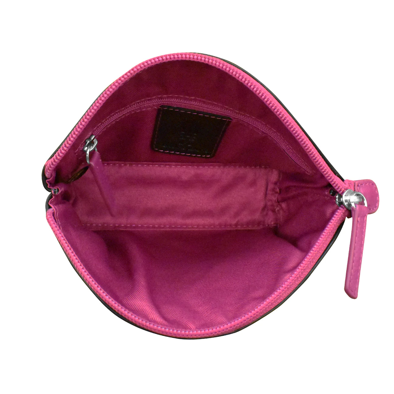 ILI New York Double Heart Cosmetic Case - Black/Red/Orchid