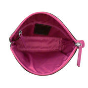 ILI New York Double Heart Cosmetic Case - Black/Red/Orchid