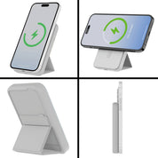 PhunkeeTree Magnetic Wireless Charging Power Bank with Stand: White