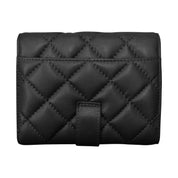 ILI New York RFID Quilted Small Wallet - Black