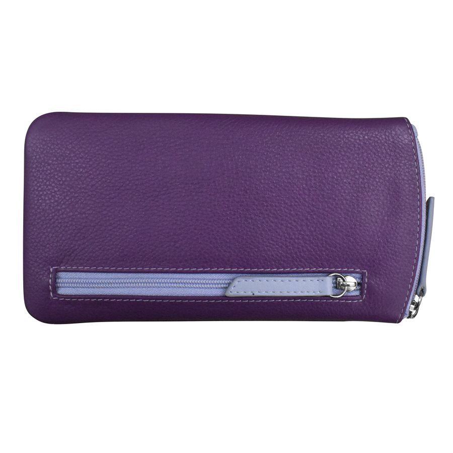 ILI New York Eyeglass Case with Double Heart - Purple/Amethyst/Lavender