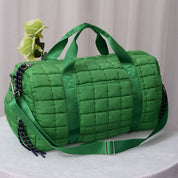 Mimi Quilted Puffer Weekender/Duffel Bag: Bubblegum