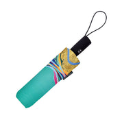 RainCaper EttaVee "Rainbow Riviera 1" Travel Umbrella – Compact, One-Touch Open & Close