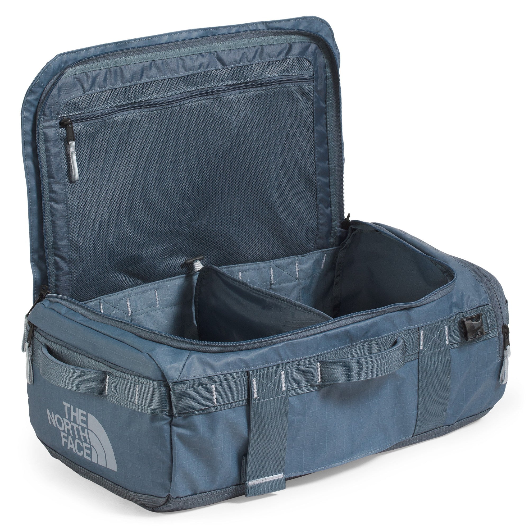 The Northface Base Camp Voyager Duffel—32L - Granite Grey/Frost