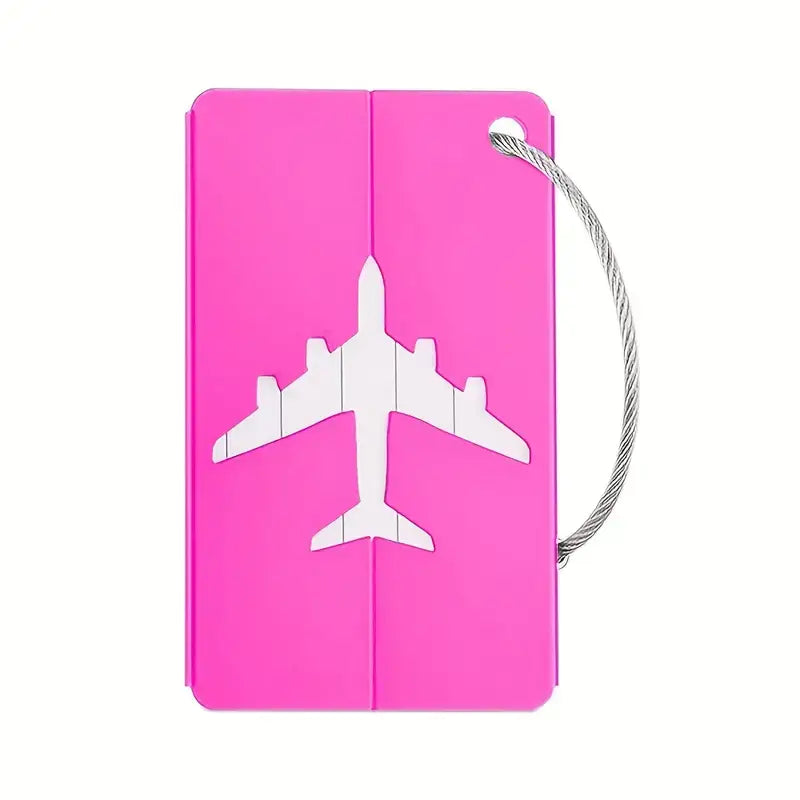 Magnifique Hearts Aluminum Alloy Luggage Tag - Pink