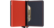 Secrid Slim Wallet Matte- Nightblue & Orange