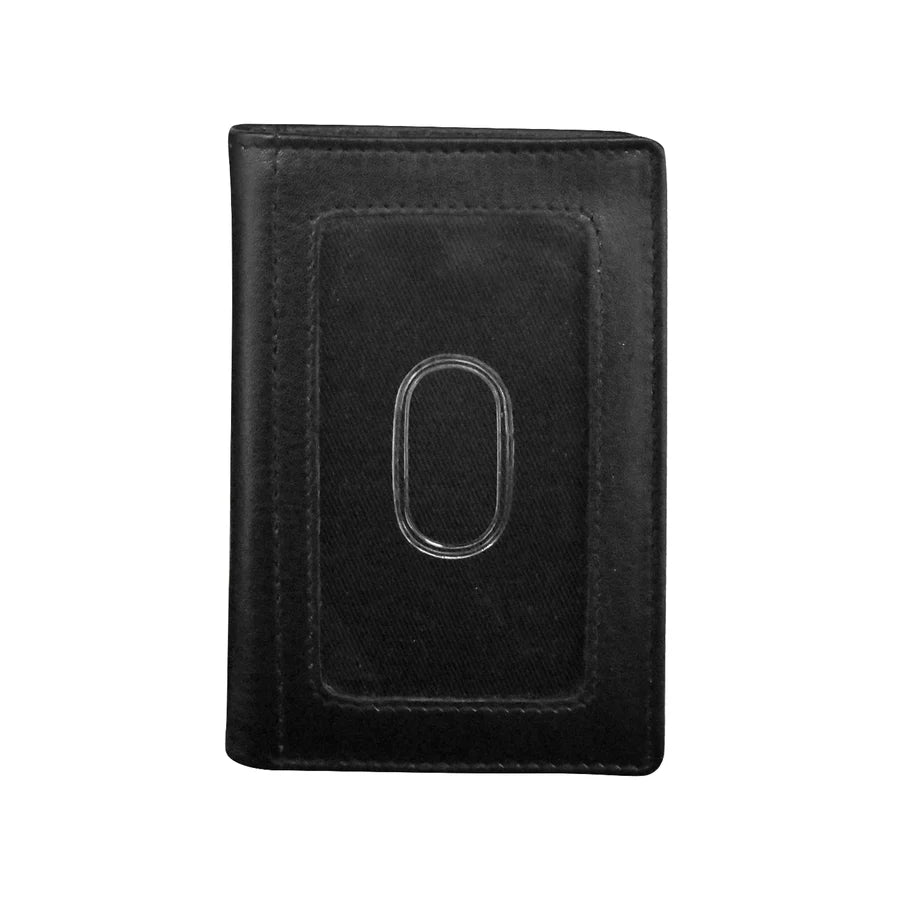 ILI New York RFID Vertical Fold Card Wallet - Black