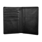 ILI New York RFID Vertical Fold Card Wallet - Black