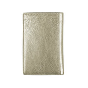 ILI New York RFID Vertical Fold Card Wallet - Light Gold