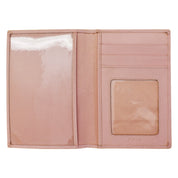 ILI New York RFID Leather Passport ID Wallet - Blush