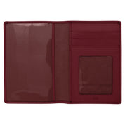 ILI New York RFID Leather Passport ID Wallet - Merlot