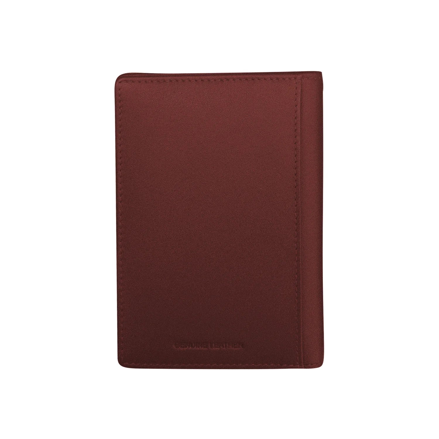 ILI New York RFID Leather Passport ID Wallet - Merlot
