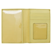 ILI New York RFID Leather Passport ID Wallet Light Yellow