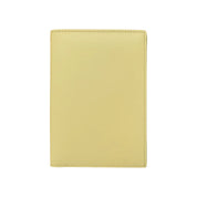ILI New York RFID Leather Passport ID Wallet Light Yellow