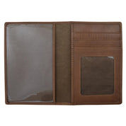 ILI New York RFID Leather Passport ID Wallet - Toffee