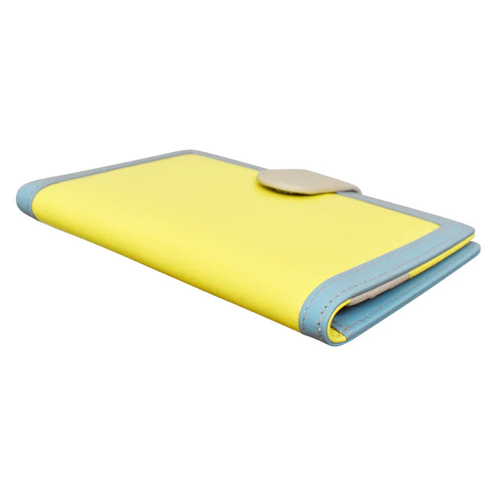 ILI New York RFID Leather Multi Color Passport ID Wallet w/Tab - Sorrento