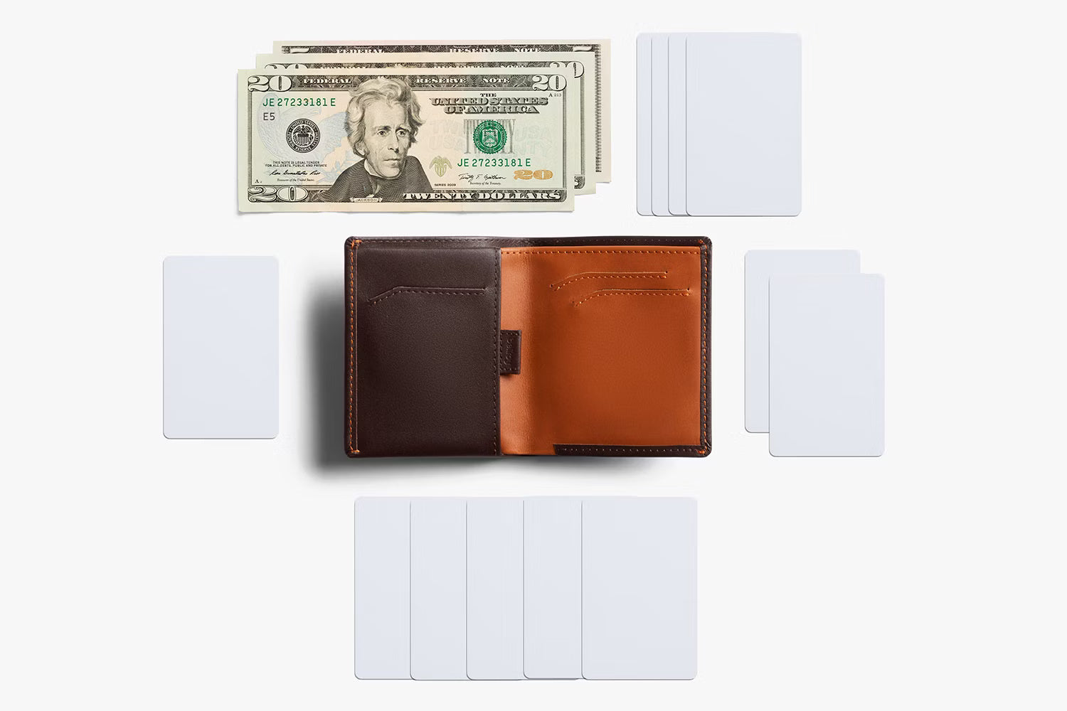 bellroy note sleeve wallet in caramel Bellroy