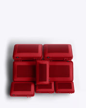 NOBL Travel Compressible 6 Piece Packing Cube Set - Red