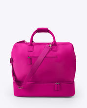 NOBL Travel Drop Bottom Weekender Bag - Hot Pink