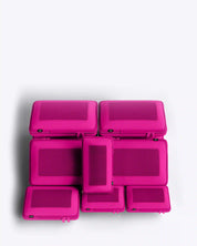 NOBL Travel Compressible 6 Piece Packing Cube Set - Hot Pink