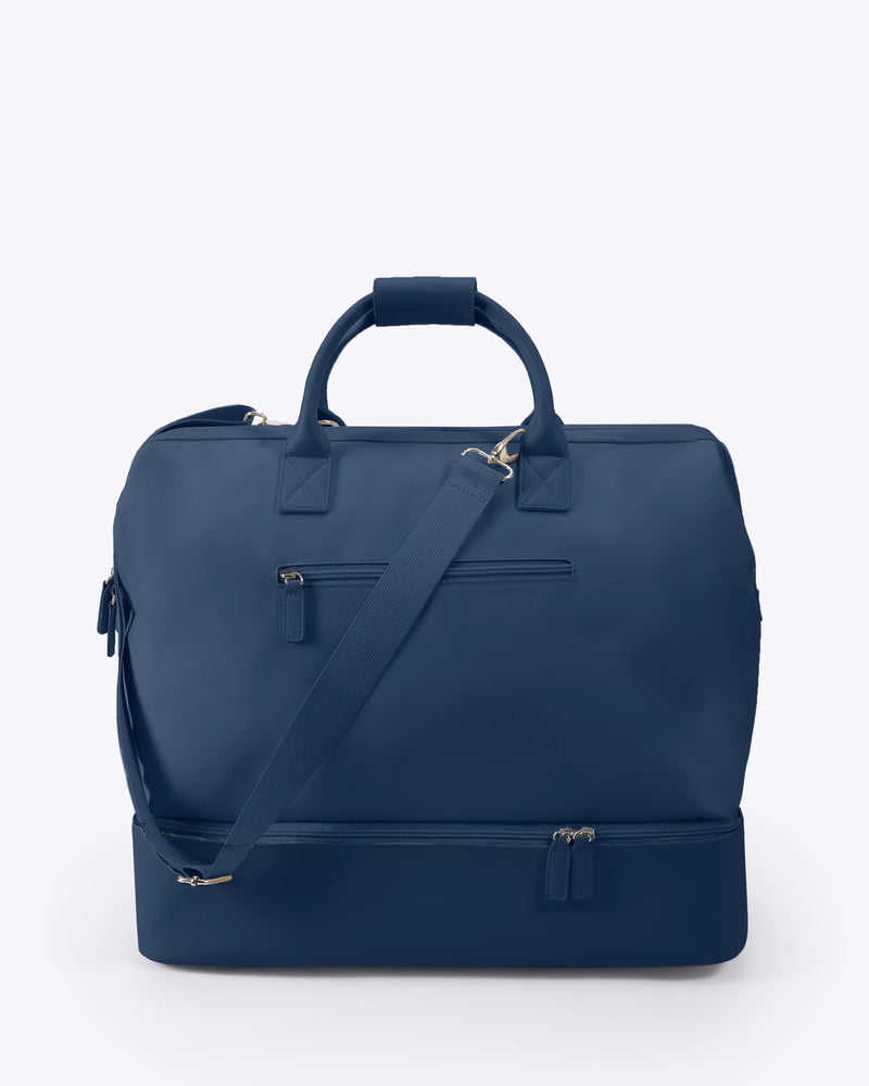 NOBL Travel Drop Bottom Weekender Bag - Midnight Blue