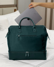NOBL Travel Drop Bottom Weekender Bag - Forest Green