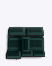 NOBL Travel Compressible 6 Piece Packing Cube Set - Forest Green