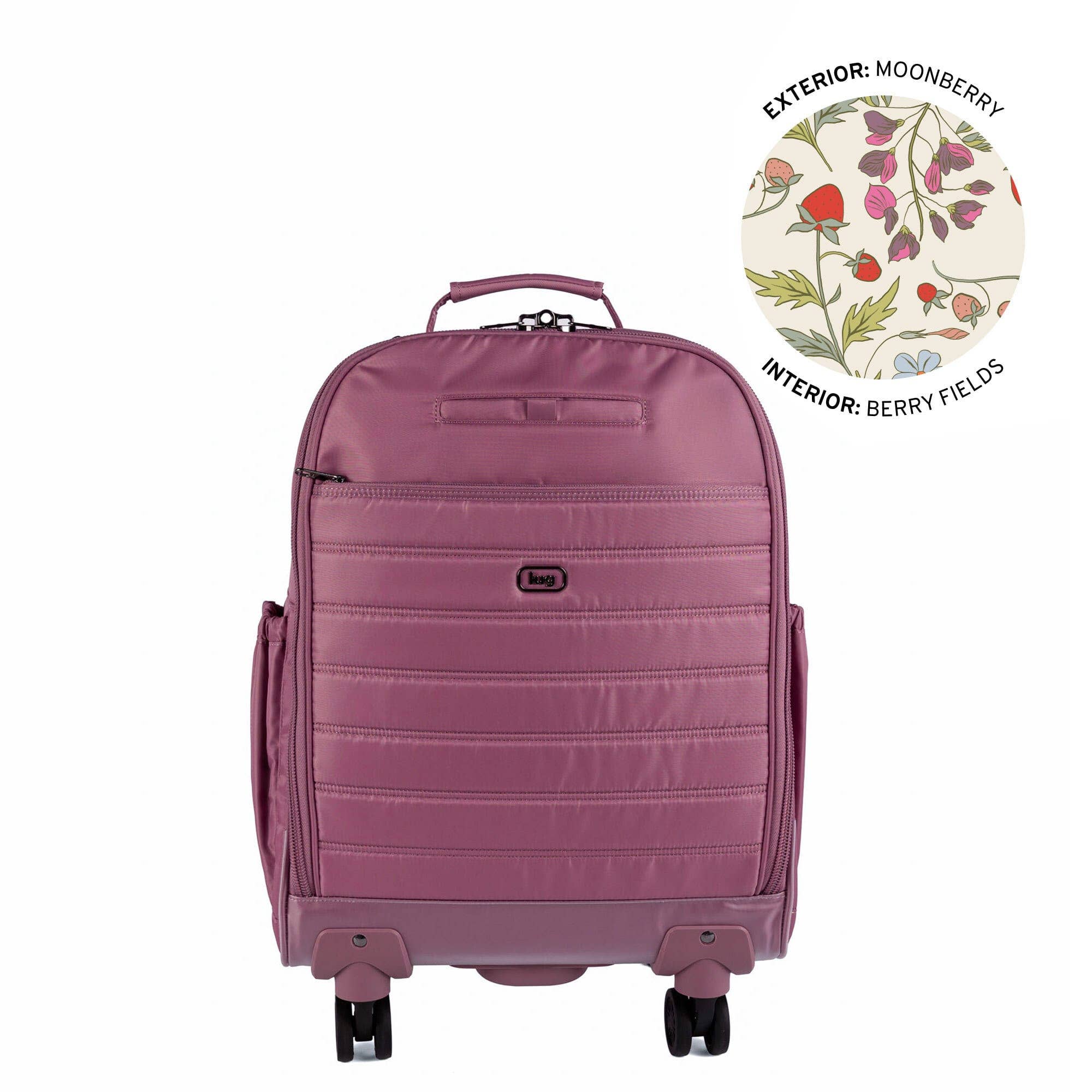 Lug Porter Wheelie Spinner Rolling Tote: MOONBERRY