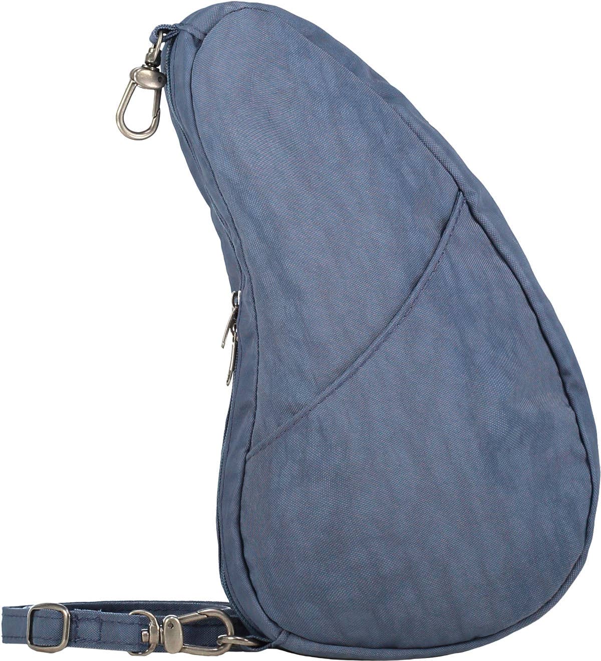 AmeriBag 10" Distressed Nylon Baglett: Vintage Indigo