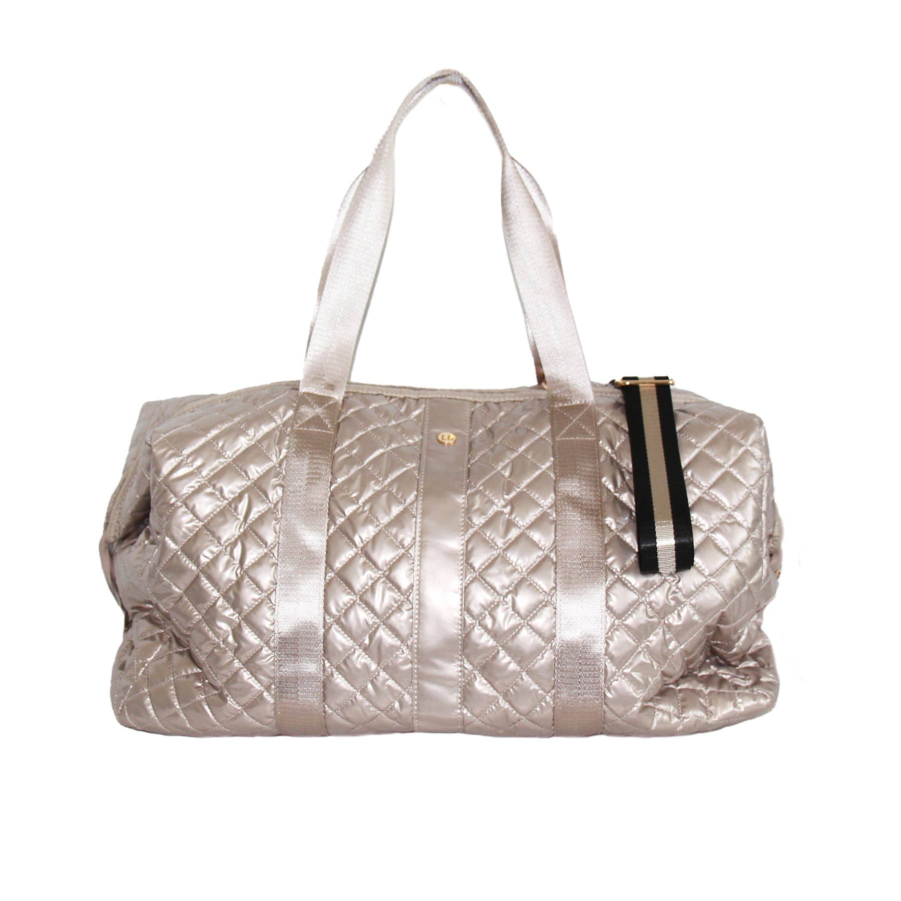 Lemonbella Diamond Weekender Duffle Travel Bag Champagne Gold