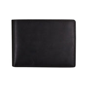 ILI New York Men's RFID Compact Bifold Wallet with Left Flip - Chocolate
