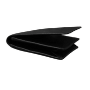 ILI New York RFID Pebble Leather Flap Card Case - Black