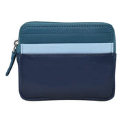 ILI New York Zip Card Case - Denim Multi