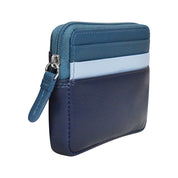 ILI New York Zip Card Case - Denim Multi