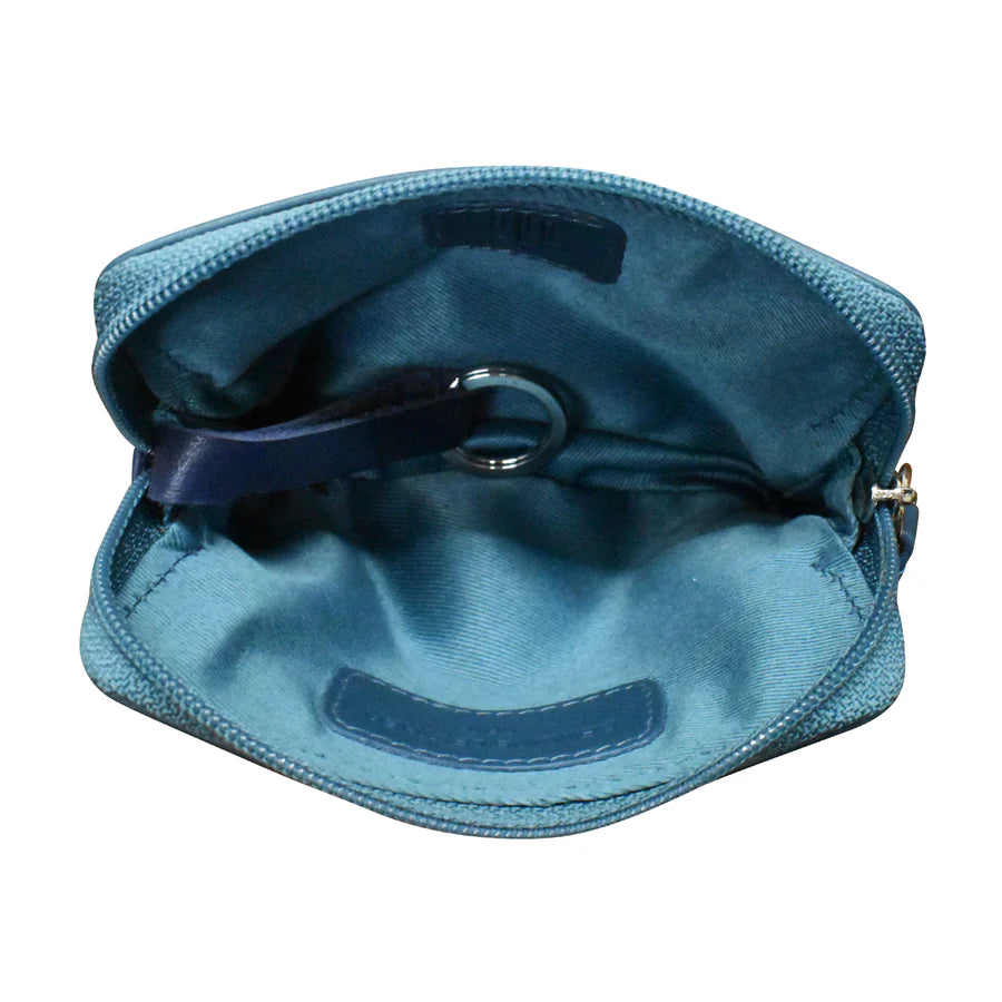 ILI New York Zip Card Case - Denim Multi