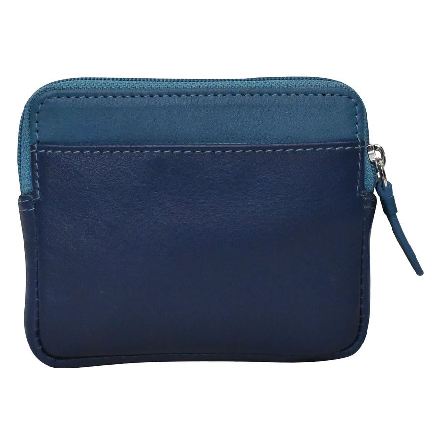ILI New York Zip Card Case - Denim Multi