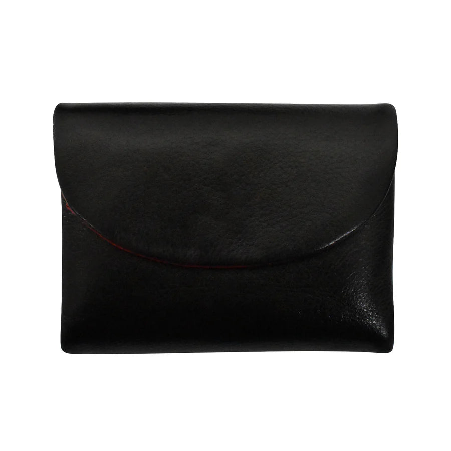 ILI New York Trifold Compact Wallet - Black/Red