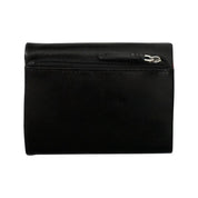 ILI New York Trifold Compact Wallet - Black/Red