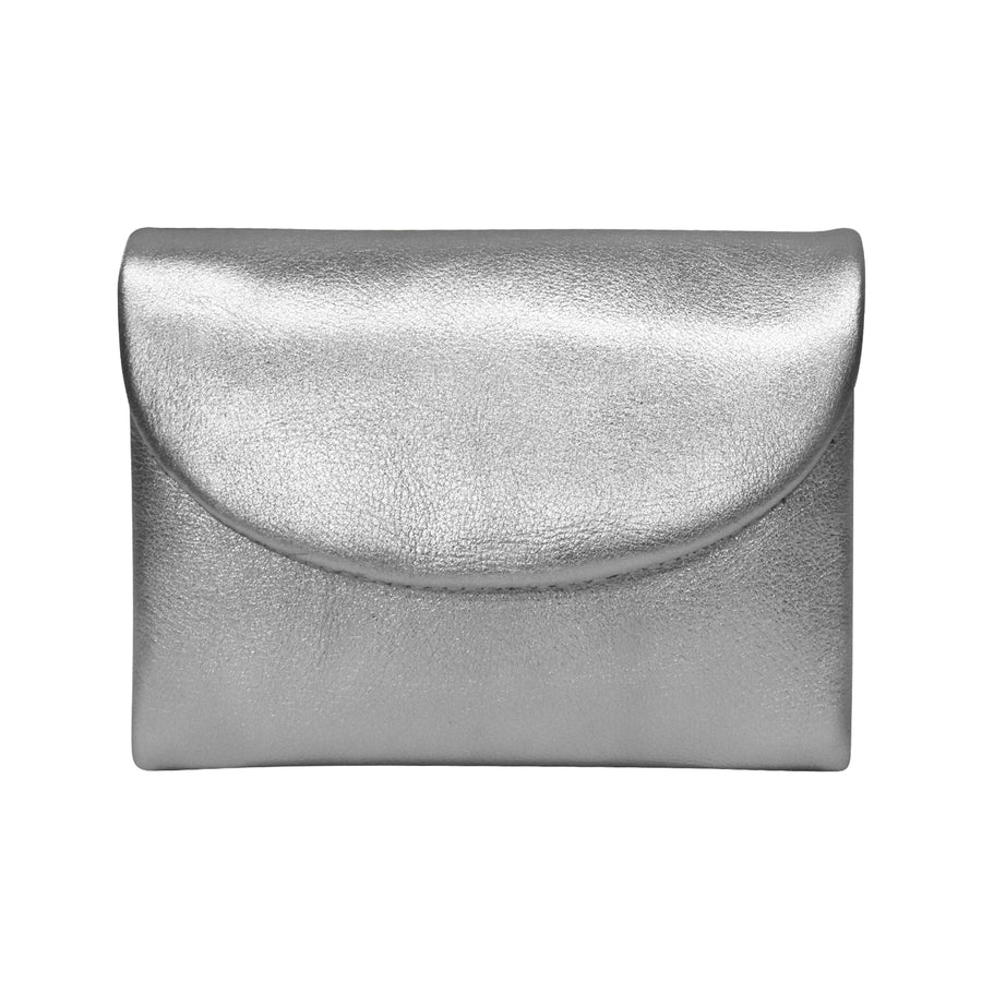 ILI New York Trifold Compact Wallet - Silver/Light Gold