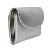 ILI New York Trifold Compact Wallet - Silver/Light Gold
