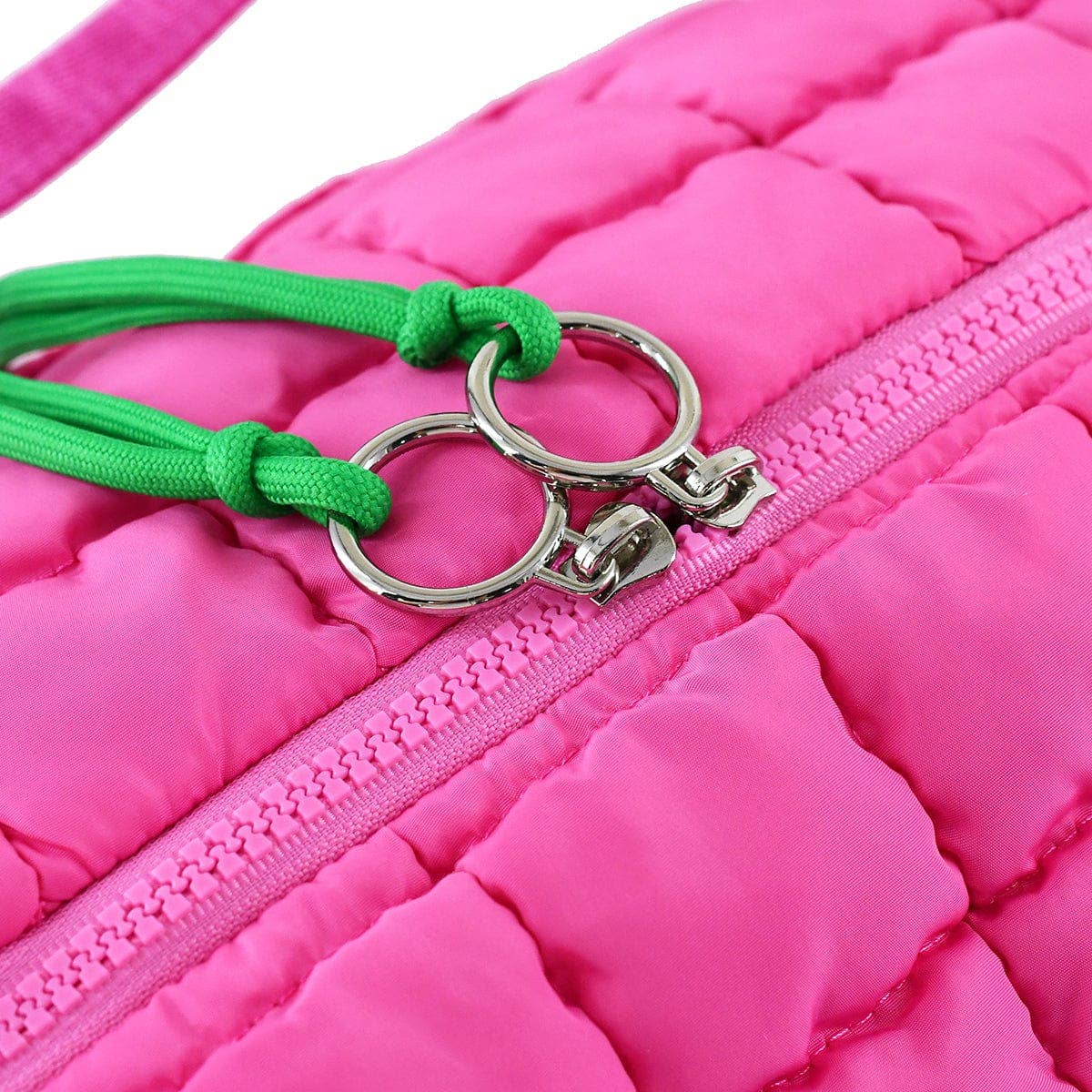 Mimi Quilted Puffer Weekender/Duffel Bag: Navy