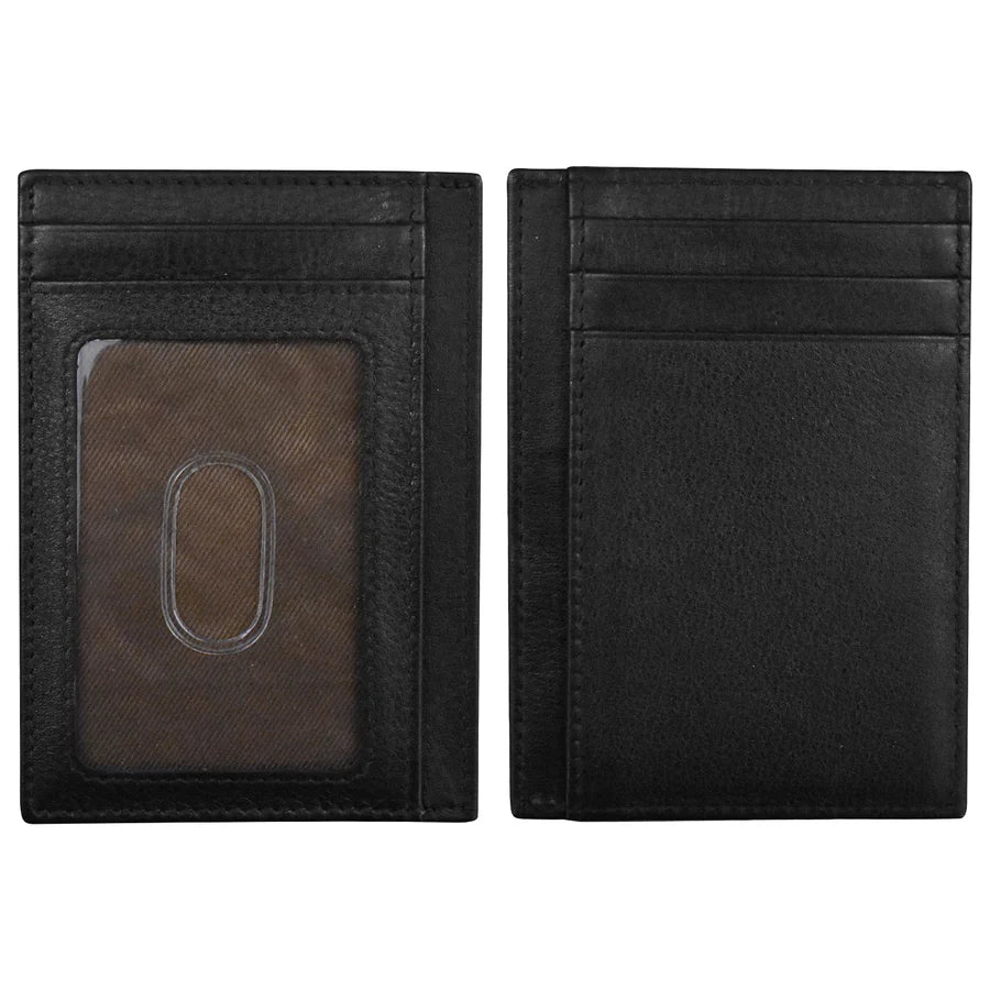 ILI New York Pocket I.D. Card Case - Black