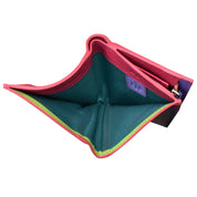 ILI New York Leather RFID Small Snap Wallet - Palm Beach