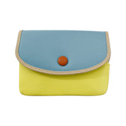 ILI New York Leather RFID Small Card & Coin Wallet - Mellow Yellow