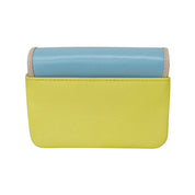 ILI New York Leather RFID Small Card & Coin Wallet - Mellow Yellow