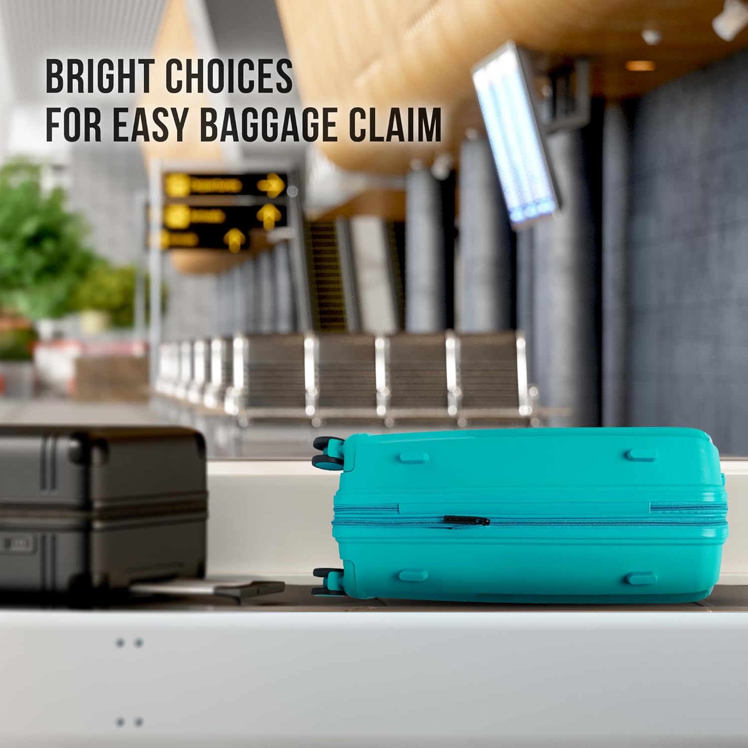 Feelway Luggage 20" Expandable Carry On - Sky Blue